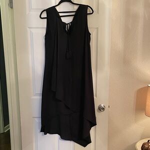 Cupio Black High Low Sleeveless Dress